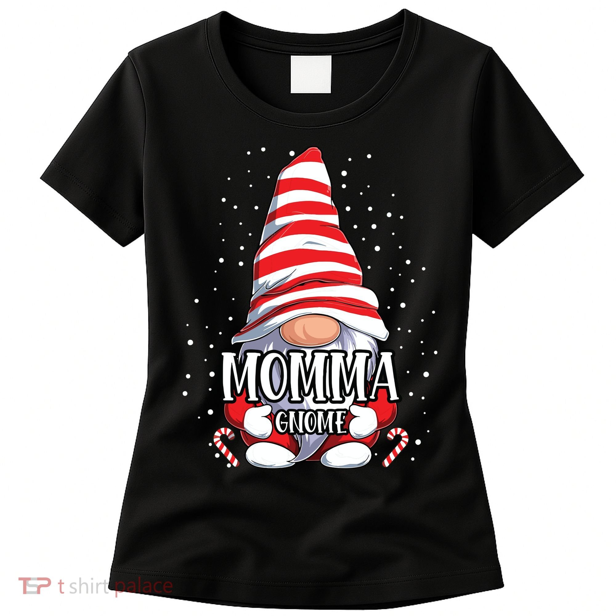 Momma Gnome Christmas Pajamas Matching Family Group Women's T-Shirt