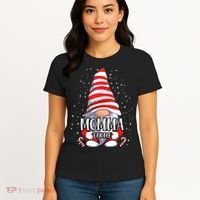Momma Gnome Christmas Pajamas Matching Family Group Women's T-Shirt thumb 4