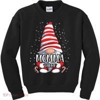 Momma Gnome Christmas Pajamas Matching Family Group Kids Sweatshirt thumb 0
