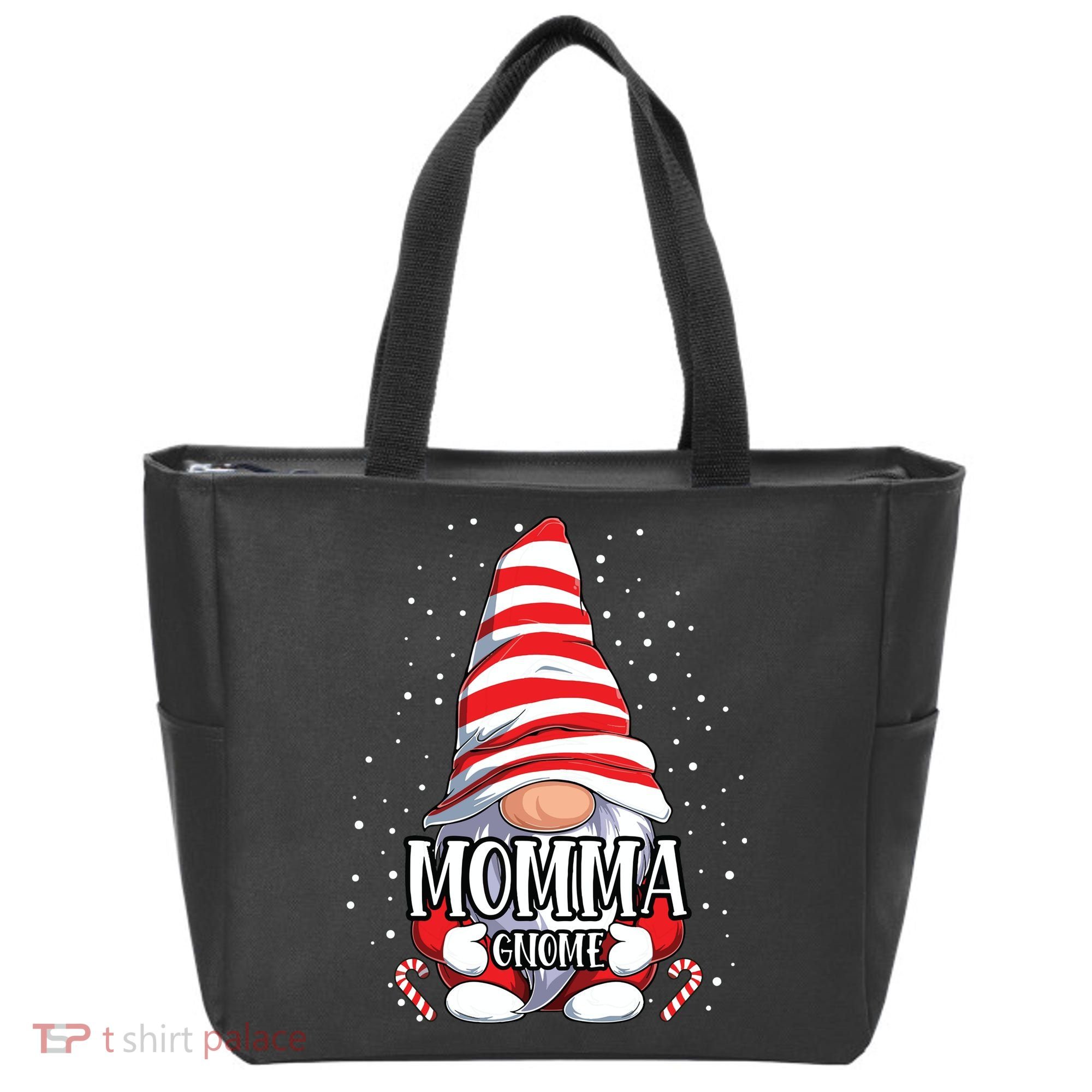 Momma Gnome Christmas Pajamas Matching Family Group Tote Bag