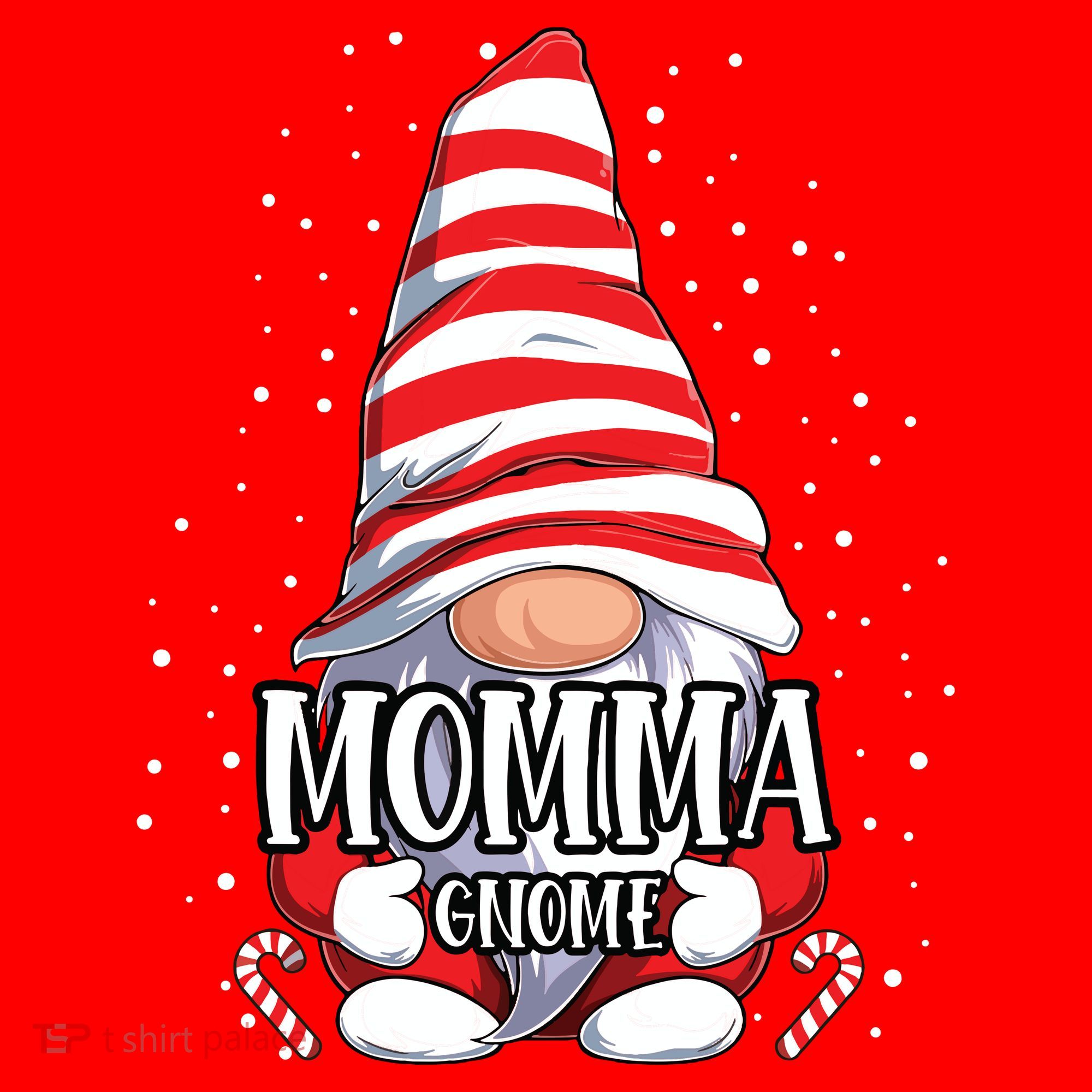 Momma Gnome Christmas Pajamas Matching Family Group Santa Hat