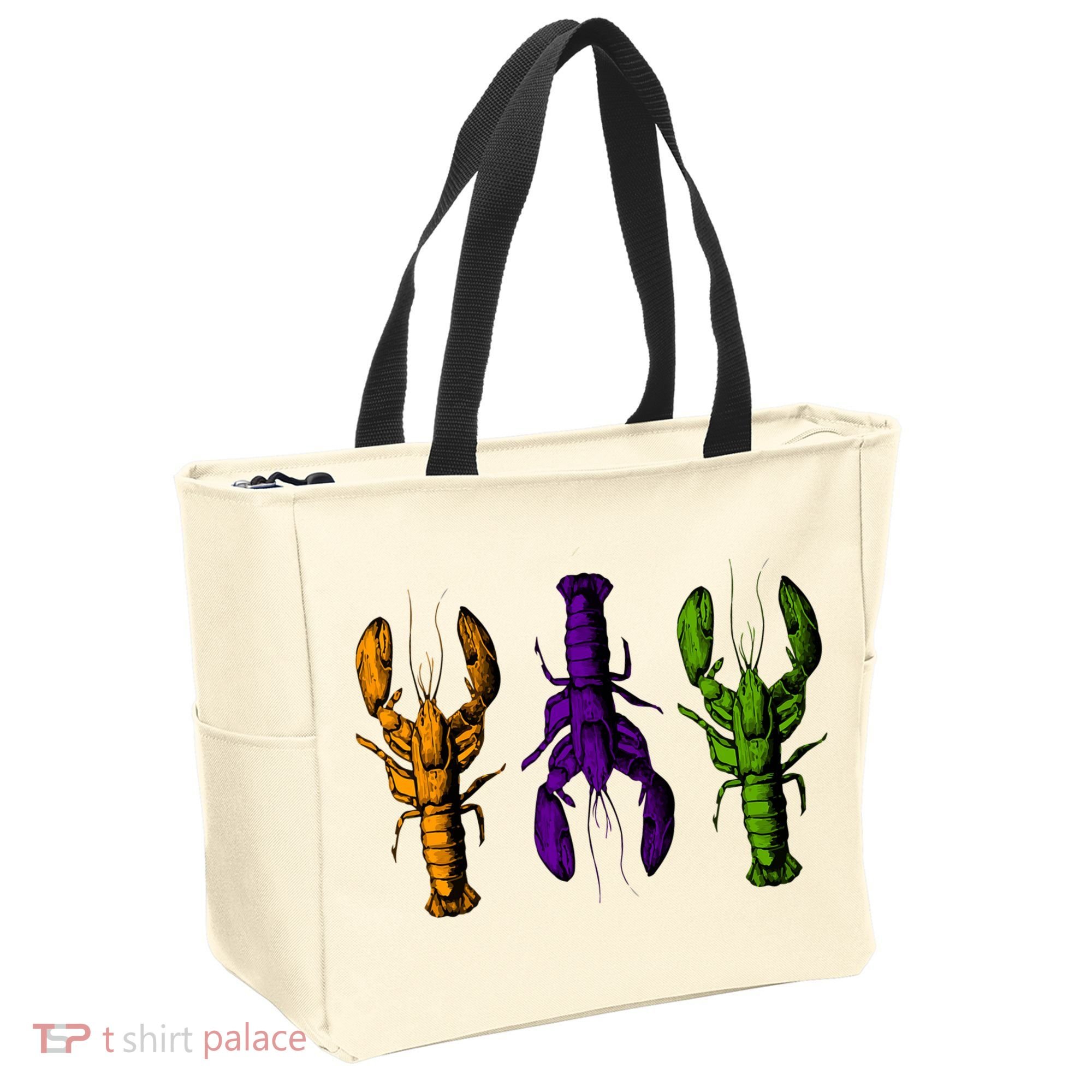 Mardi Gras Cajun Crawfish Happy Mardi Gras Tote Bag
