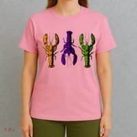 Mardi Gras Cajun Crawfish Happy Mardi Gras T-Shirt thumb 4