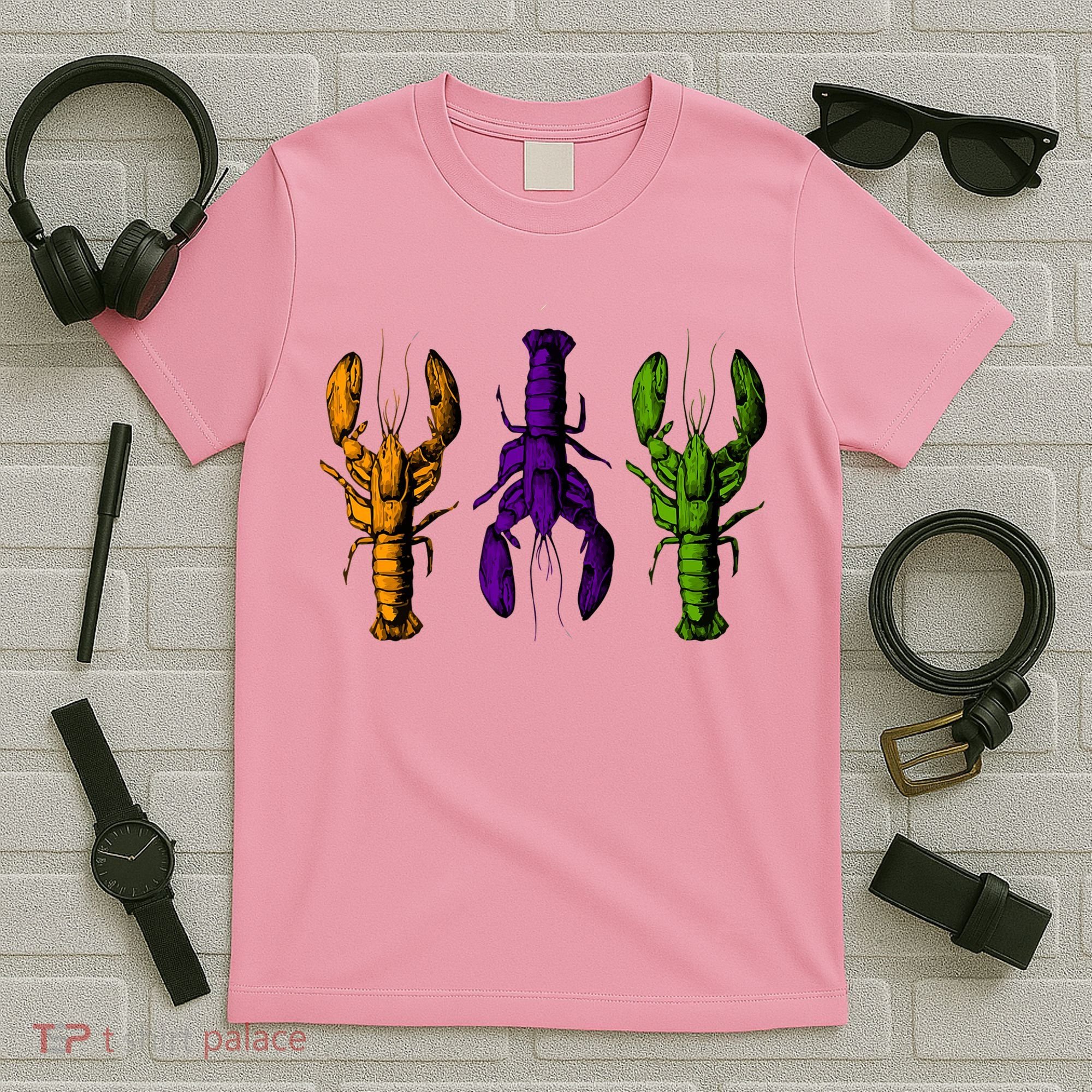 Mardi Gras Cajun Crawfish Happy Mardi Gras T-Shirt