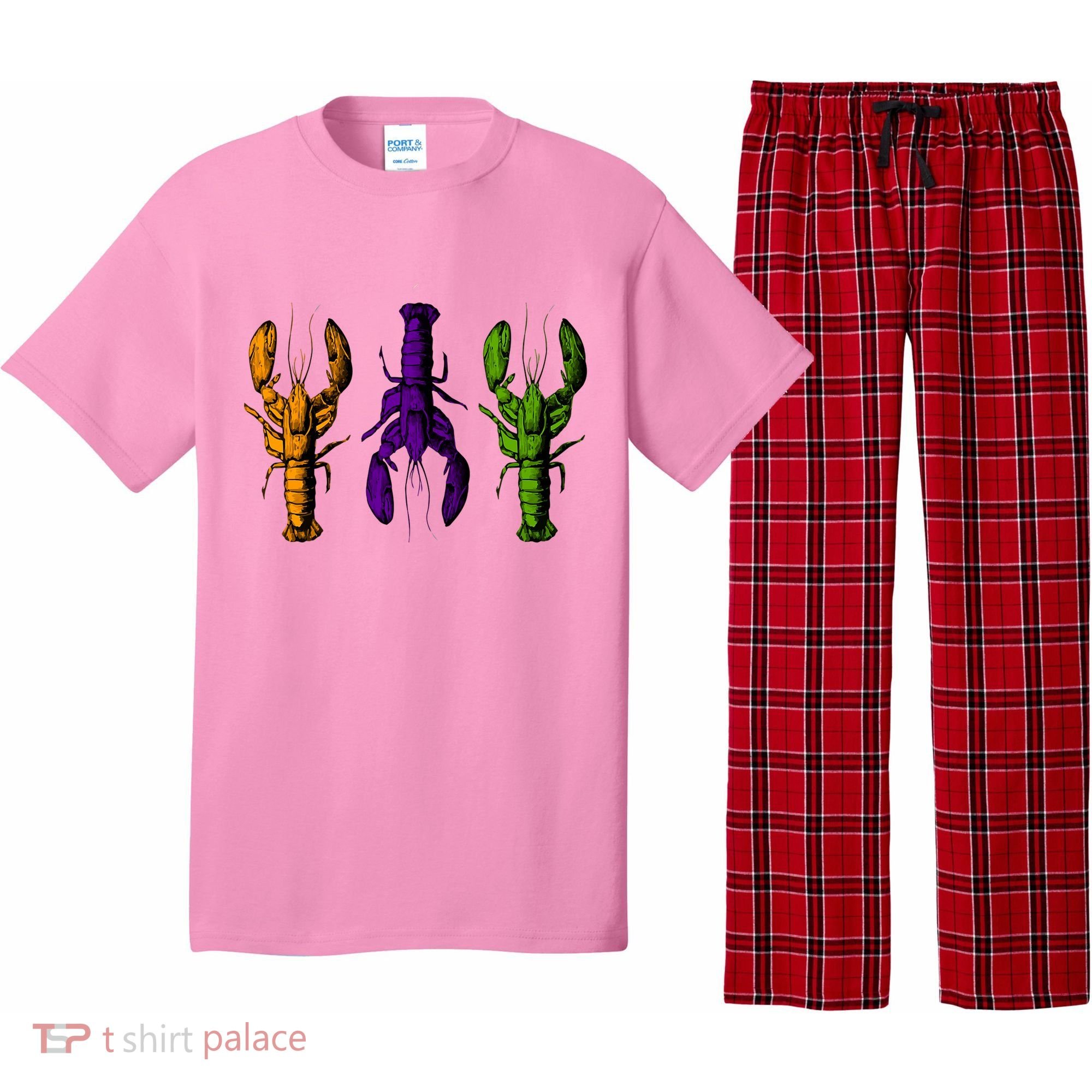 Mardi Gras Cajun Crawfish Happy Mardi Gras Pajama Set