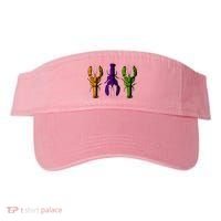 Mardi Gras Cajun Crawfish Happy Mardi Gras Visor thumb 0