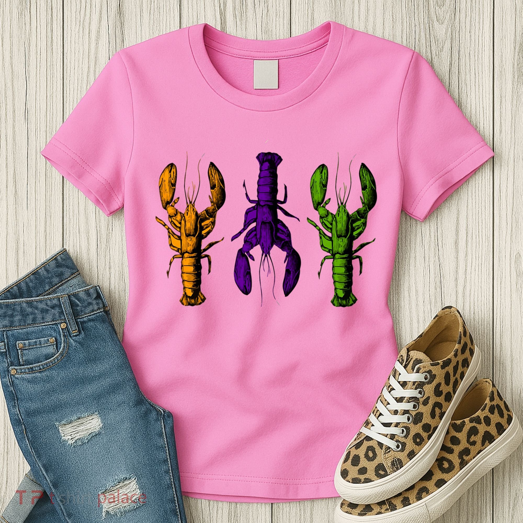 Mardi Gras Cajun Crawfish Happy Mardi Gras Women's T-Shirt