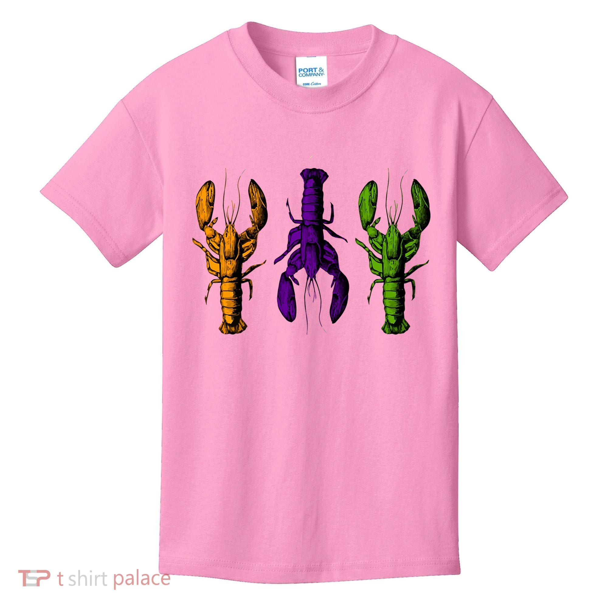 Mardi Gras Cajun Crawfish Happy Mardi Gras Kids T-Shirt