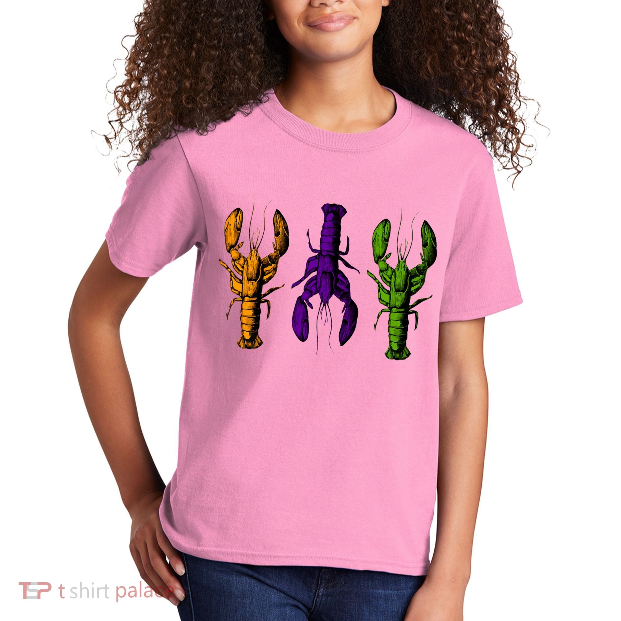 Mardi Gras Cajun Crawfish Happy Mardi Gras Kids T-Shirt