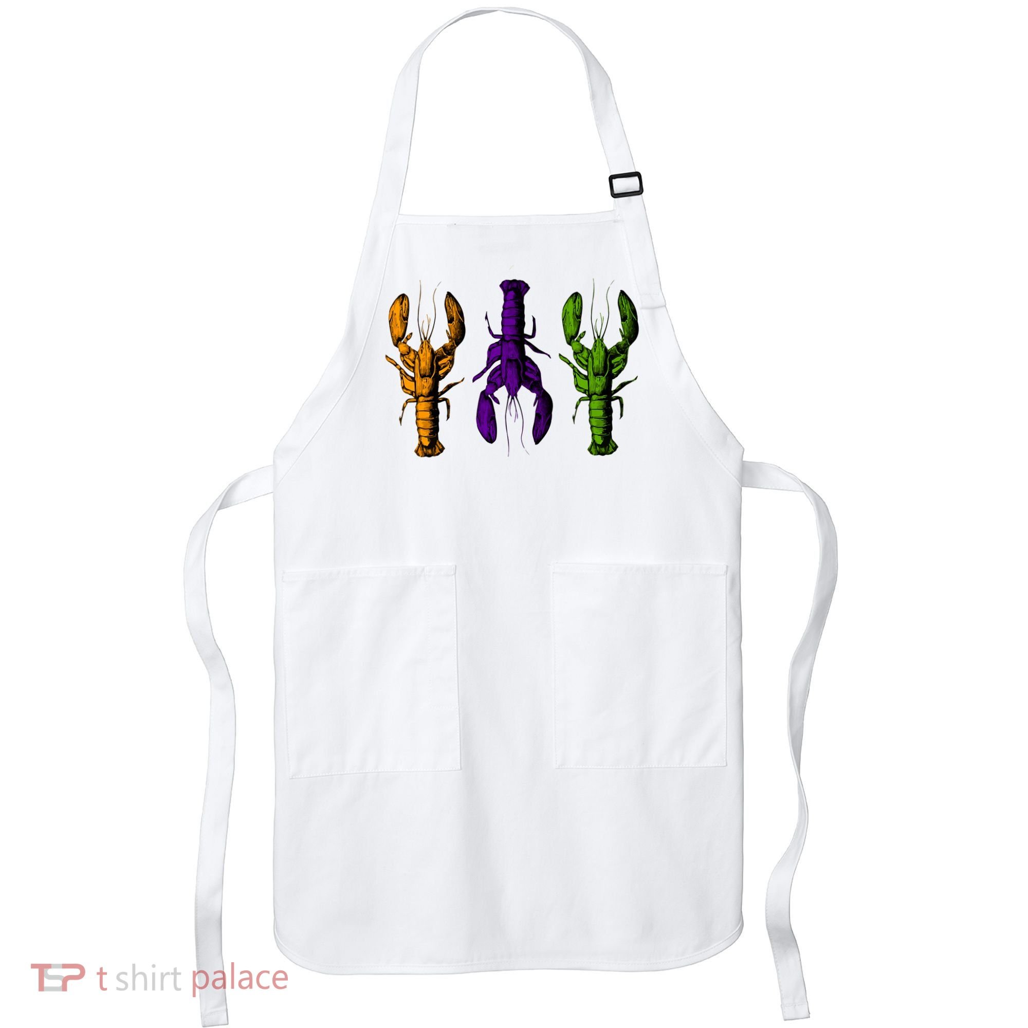 Mardi Gras Cajun Crawfish Happy Mardi Gras Apron