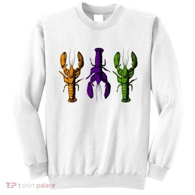 Mardi Gras Cajun Crawfish Happy Mardi Gras Sweatshirt