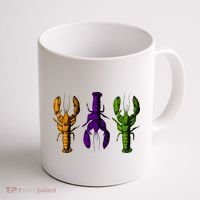 Mardi Gras Cajun Crawfish Happy Mardi Gras Coffee Mug thumb 1