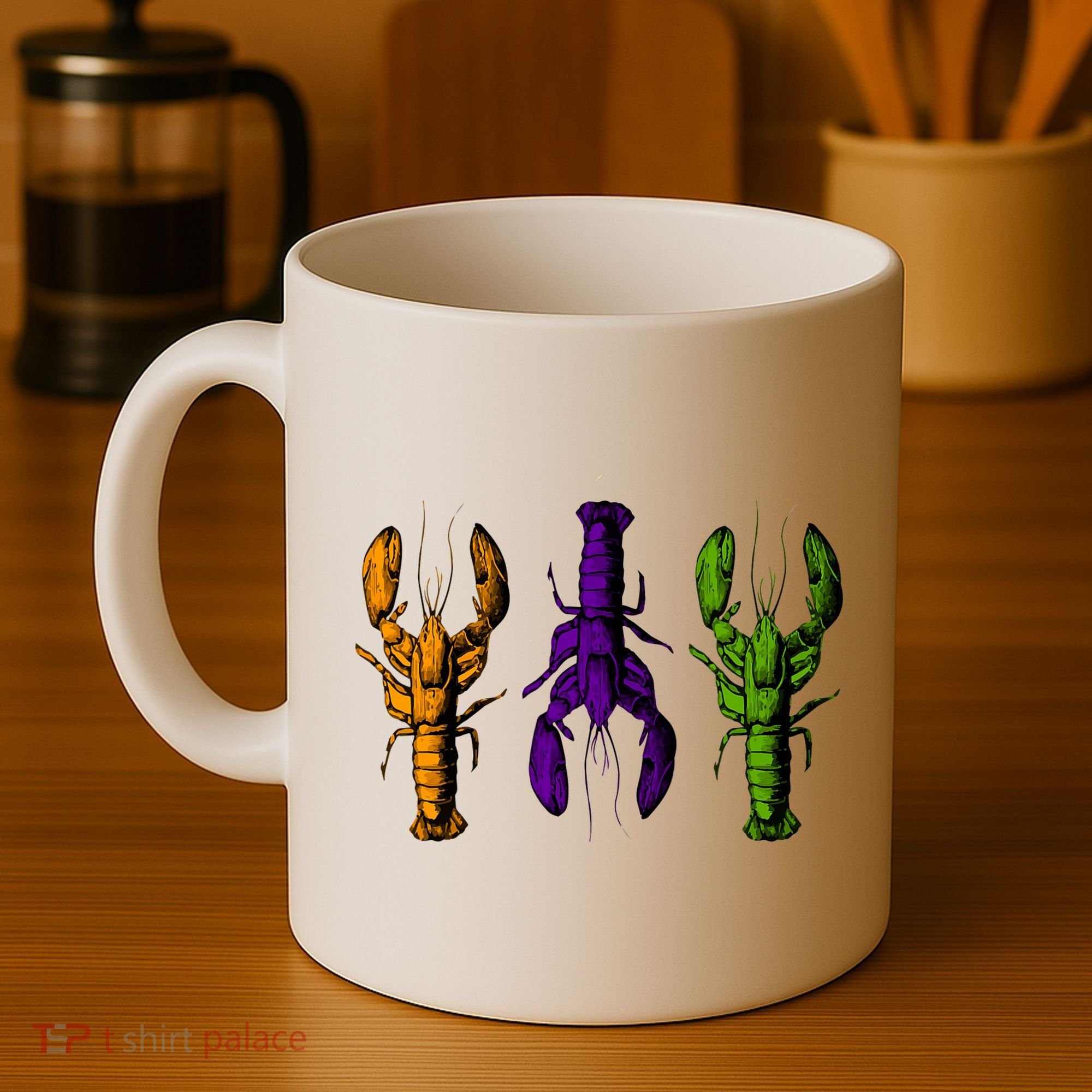 Mardi Gras Cajun Crawfish Happy Mardi Gras Coffee Mug