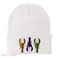 Mardi Gras Cajun Crawfish Happy Mardi Gras Beanie thumb 0