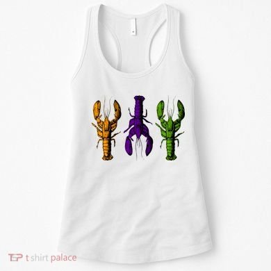 Mardi Gras Cajun Crawfish Happy Mardi Gras Women's Tank Top