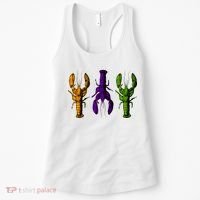 Mardi Gras Cajun Crawfish Happy Mardi Gras Women's Tank Top thumb 0