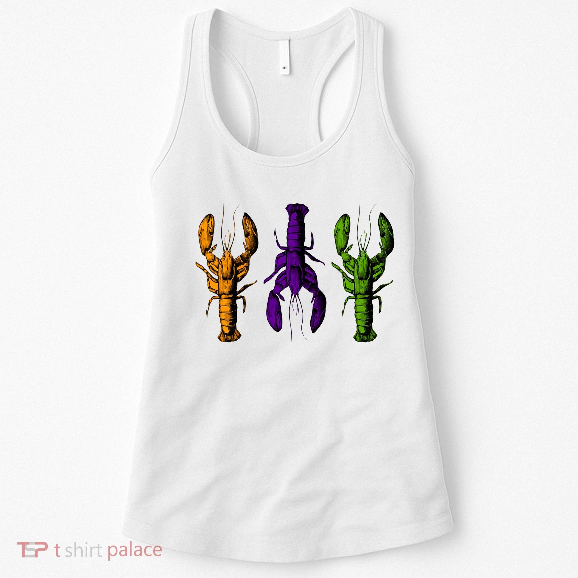 Mardi Gras Cajun Crawfish Happy Mardi Gras Women's Tank Top