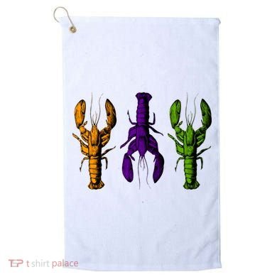 Mardi Gras Cajun Crawfish Happy Mardi Gras Golf Towel