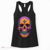 Mardi Gras Costume Sugar Skull Carnival New Orleans Trip Women's Tank Top thumb 0