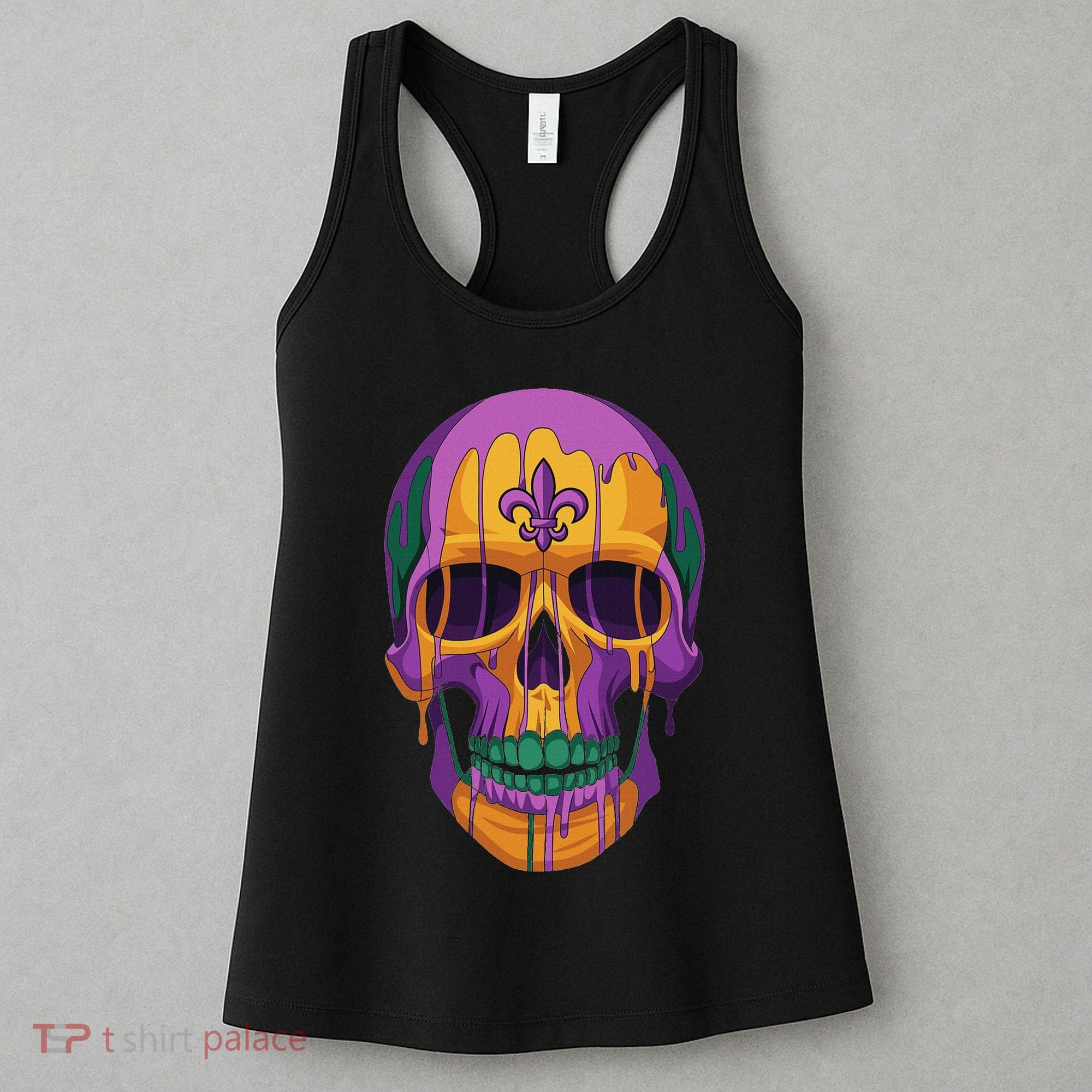 Mardi Gras Costume Sugar Skull Carnival New Orleans Trip Women's Tank Top
