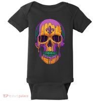 Mardi Gras Costume Sugar Skull Carnival New Orleans Trip Baby Bodysuit thumb 0