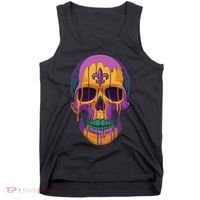 Mardi Gras Costume Sugar Skull Carnival New Orleans Trip Tank Top thumb 0