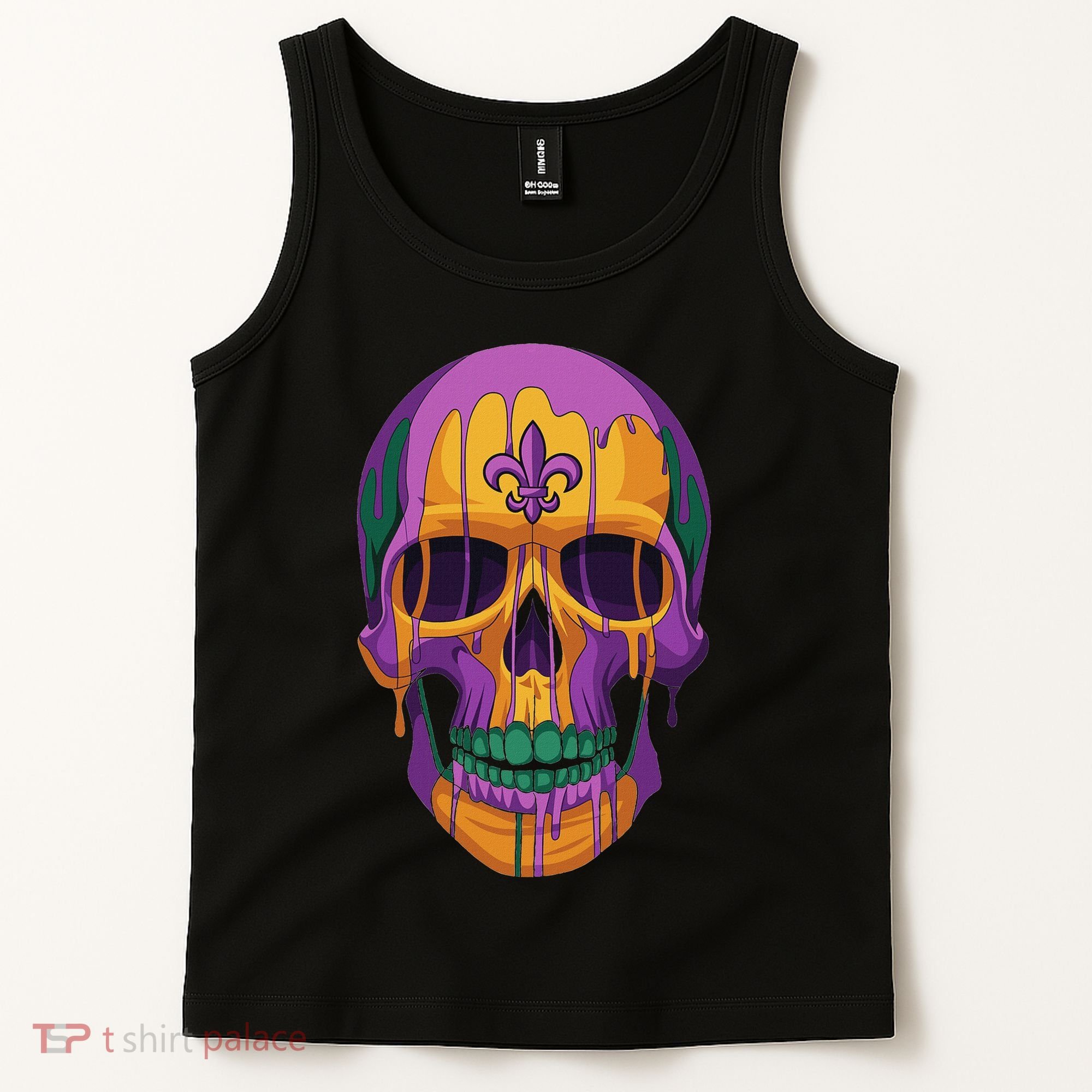 Mardi Gras Costume Sugar Skull Carnival New Orleans Trip Tank Top