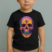Mardi Gras Costume Sugar Skull Carnival New Orleans Trip Toddler T-Shirt thumb 2