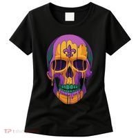 Mardi Gras Costume Sugar Skull Carnival New Orleans Trip Women's T-Shirt thumb 0
