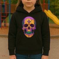 Mardi Gras Costume Sugar Skull Carnival New Orleans Trip Kids Hoodie thumb 3