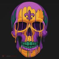 Mardi Gras Costume Sugar Skull Carnival New Orleans Trip Kids T-Shirt thumb 4