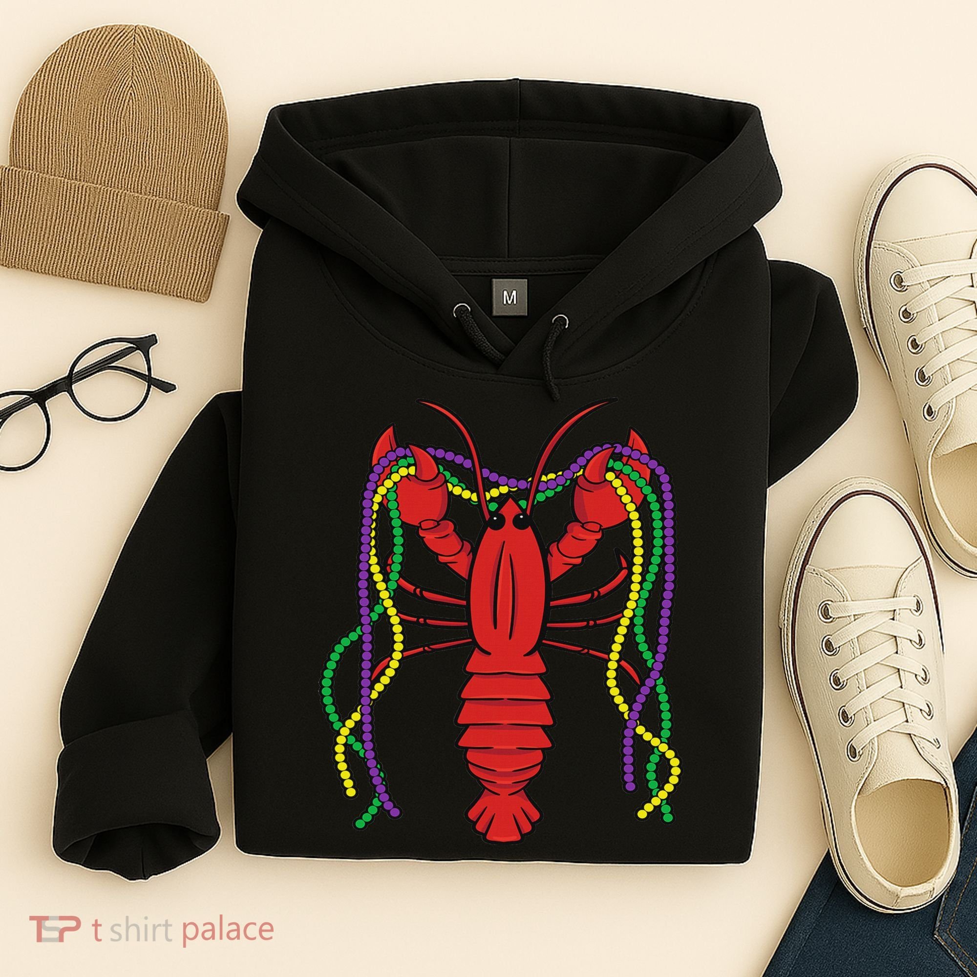 Mardi Gras Crawfish Costume Carnival Crayfish Celebration Hoodie