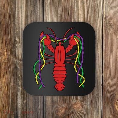 Mardi Gras Crawfish Costume Carnival Crayfish Celebration Coaster