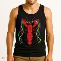 Mardi Gras Crawfish Costume Carnival Crayfish Celebration Tank Top thumb 3