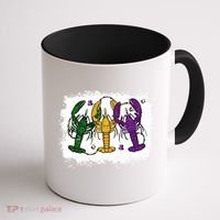 Mardi Gras Crawfish Happy Mardi Gras Matching Carnival Party Gift Coffee Mug thumb 1