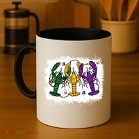 Mardi Gras Crawfish Happy Mardi Gras Matching Carnival Party Gift Coffee Mug thumb 4