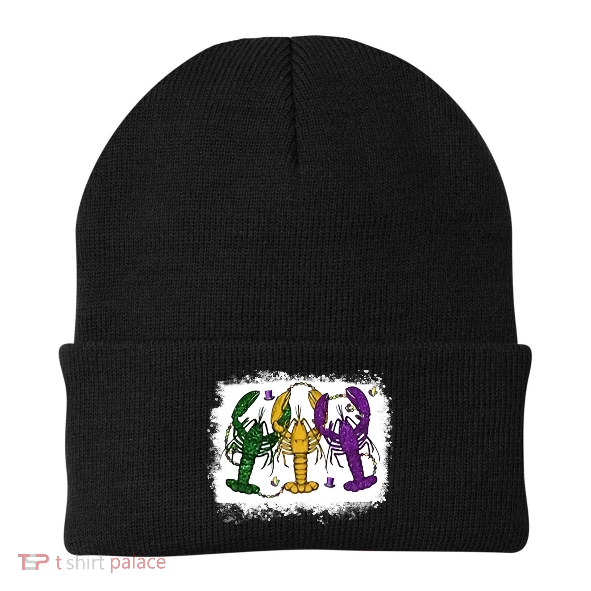 Mardi Gras Crawfish Happy Mardi Gras Matching Carnival Party Gift Beanie
