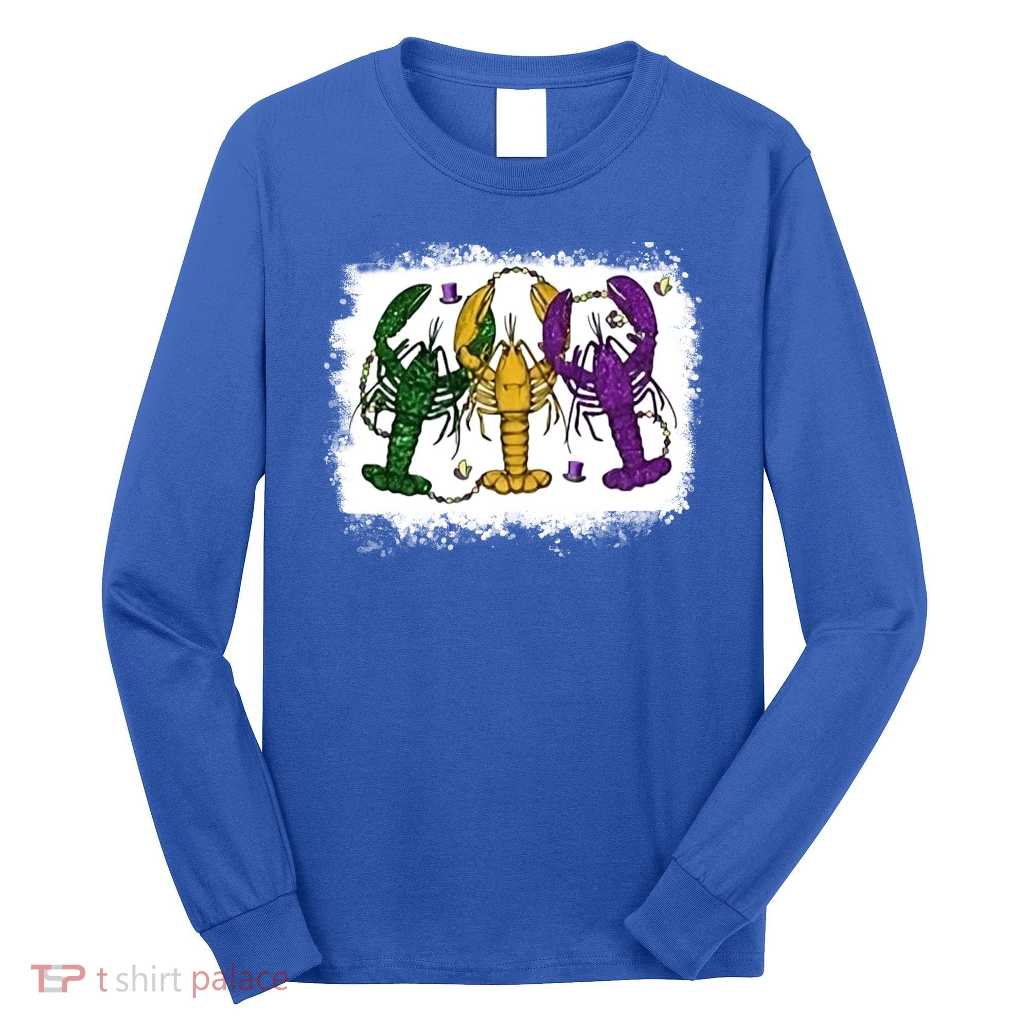 Mardi Gras Crawfish Happy Mardi Gras Matching Carnival Party Gift Long Sleeve Shirt
