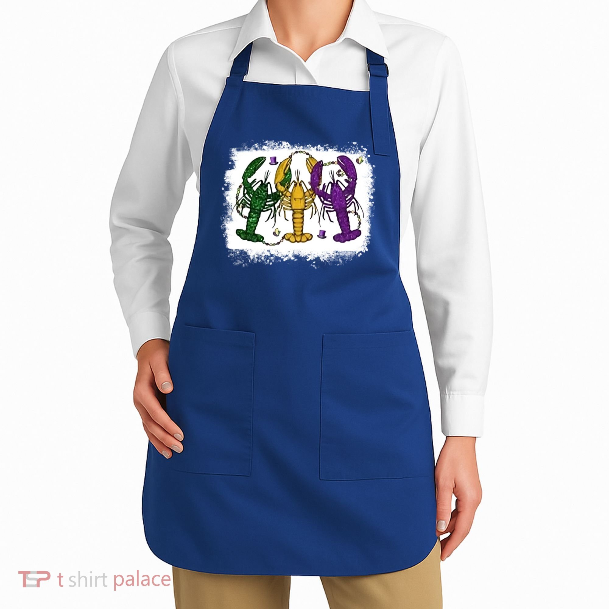 Mardi Gras Crawfish Happy Mardi Gras Matching Carnival Party Gift Apron