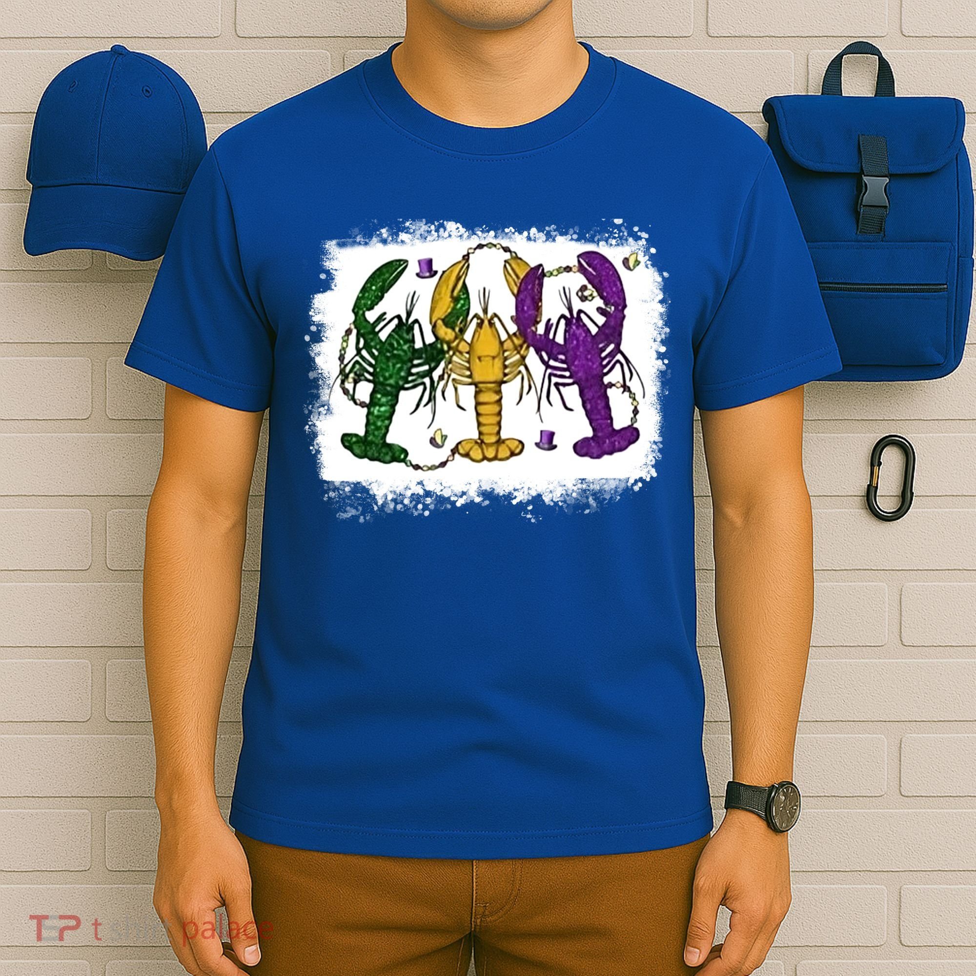 Mardi Gras Crawfish Happy Mardi Gras Matching Carnival Party Gift T-Shirt