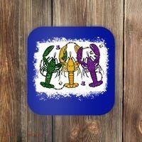 Mardi Gras Crawfish Happy Mardi Gras Matching Carnival Party Gift Coaster thumb 0