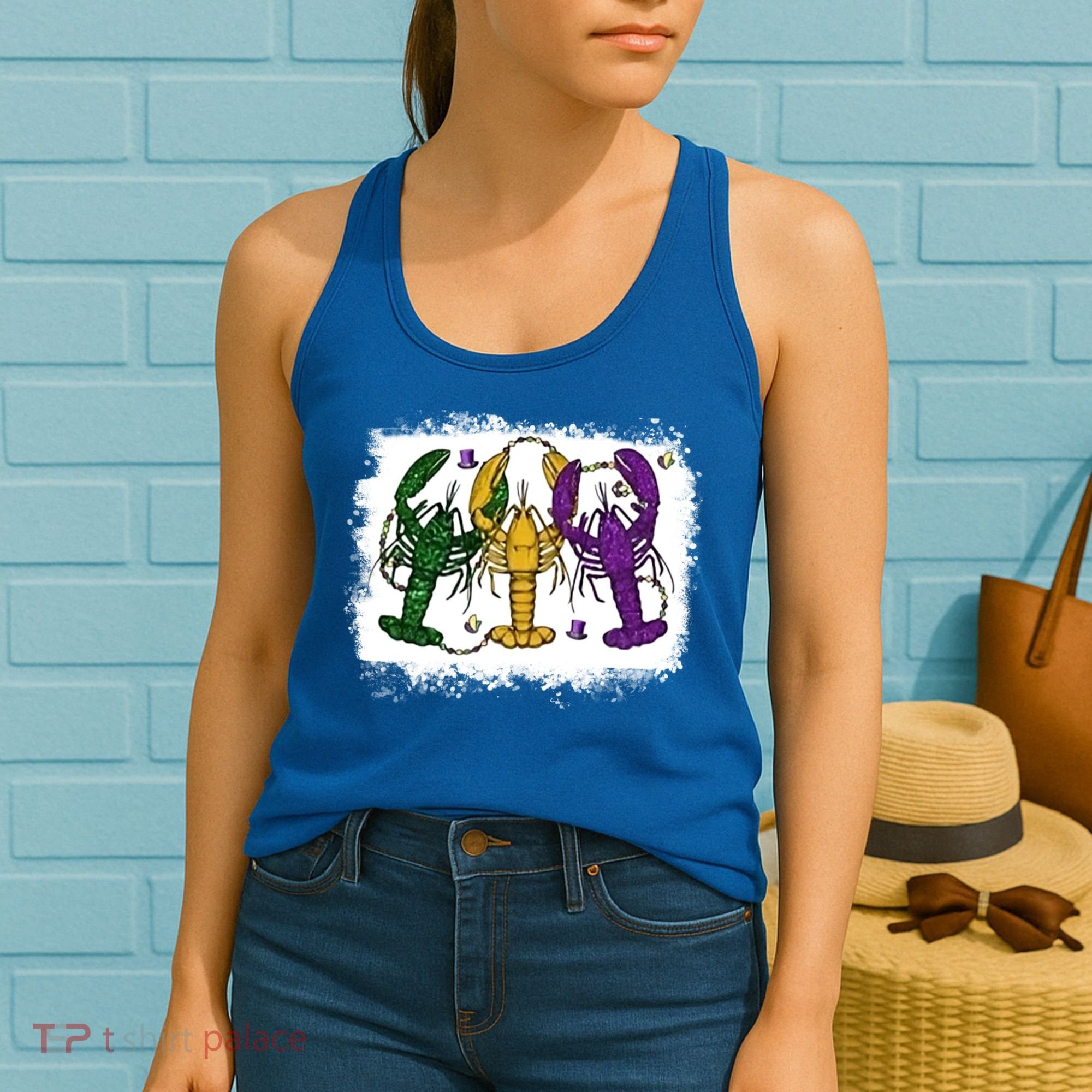 Mardi Gras Crawfish Happy Mardi Gras Matching Carnival Party Gift Women's Tank Top