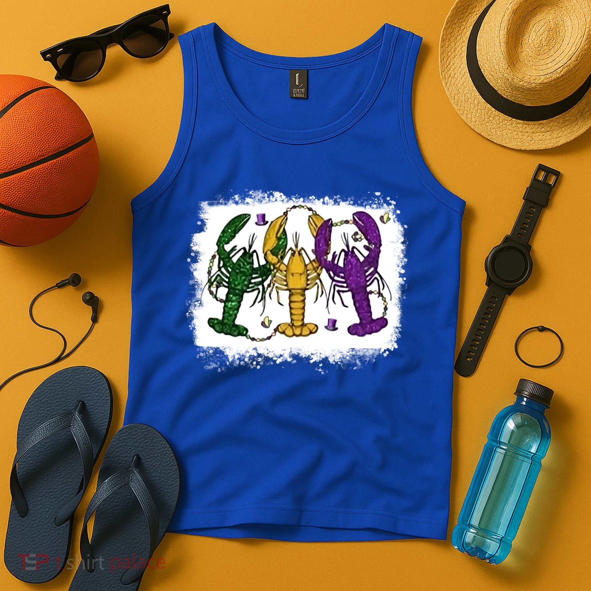 Mardi Gras Crawfish Happy Mardi Gras Matching Carnival Party Gift Tank Top