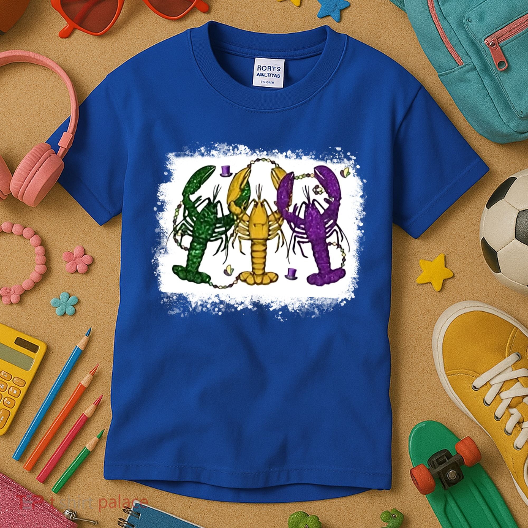 Mardi Gras Crawfish Happy Mardi Gras Matching Carnival Party Gift Kids T-Shirt