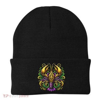 Mardi Gras Crawfish Jester Hat Bead New Orleans Beanie