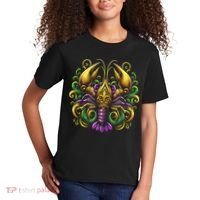 Mardi Gras Crawfish Jester Hat Bead New Orleans Kids T-Shirt thumb 2