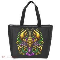 Mardi Gras Crawfish Jester Hat Bead New Orleans Tote Bag thumb 0