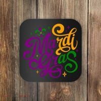Mardi Gras Costume Fleur Lis De Emblem Funny Mardi Gras Costume Festival Party Coaster thumb 0
