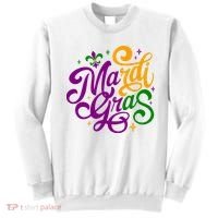 Mardi Gras Costume Fleur Lis De Emblem Funny Mardi Gras Costume Festival Party Sweatshirt thumb 0