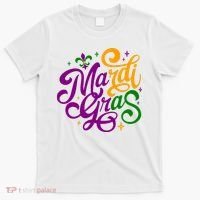 Mardi Gras Costume Fleur Lis De Emblem Funny Mardi Gras Costume Festival Party T-Shirt thumb 0